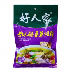 好人家老坛酸菜鱼佐料350g 501001