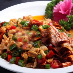 香辣鸡丁  （约250g/份）  3691  [商品为半成品，图为参考图]