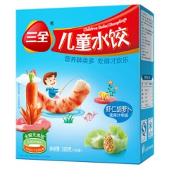 三全儿童水饺虾仁胡萝卜300g（42只） 102337